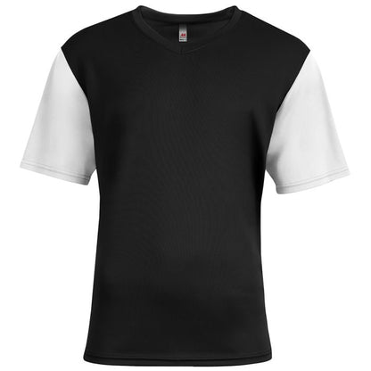 Custom A4 Sprint Color Block V-Neck Soccer Tee