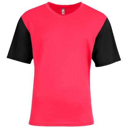 Custom A4 Sprint Color Block V-Neck Soccer Tee