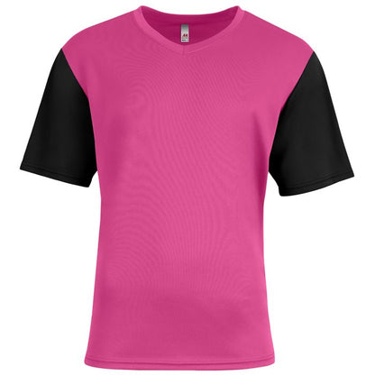 Custom A4 Sprint Color Block V-Neck Soccer Tee