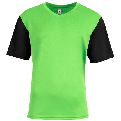 Custom A4 Sprint Color Block V-Neck Soccer Tee