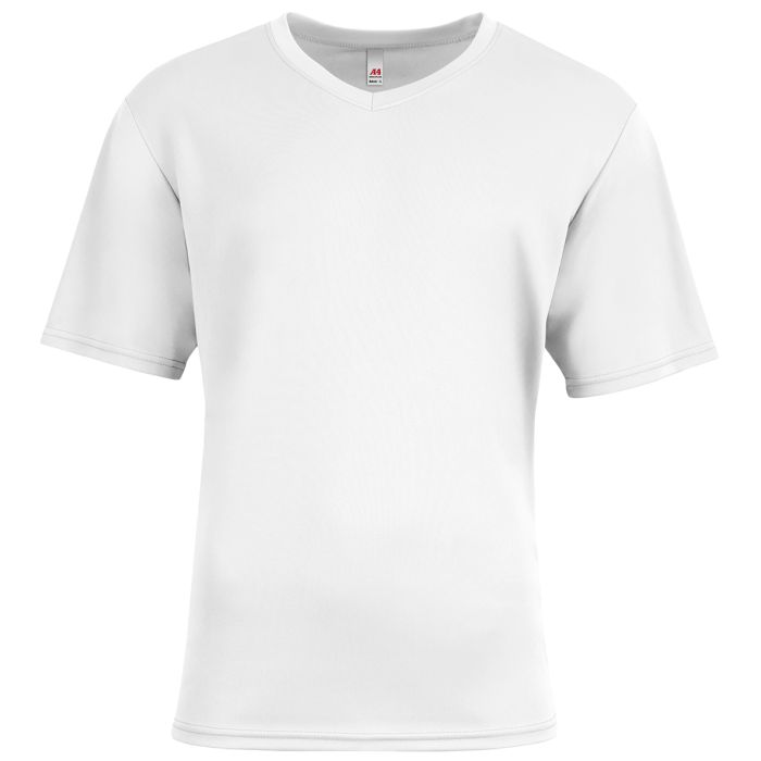 Custom A4 Sprint Color Block V-Neck Soccer Tee
