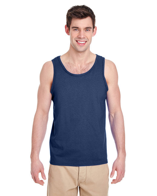 Custom Gildan Adult Heavy Cotton™ Tank designed for schools, events, and teams, featuring durable fabric and vibrant printing